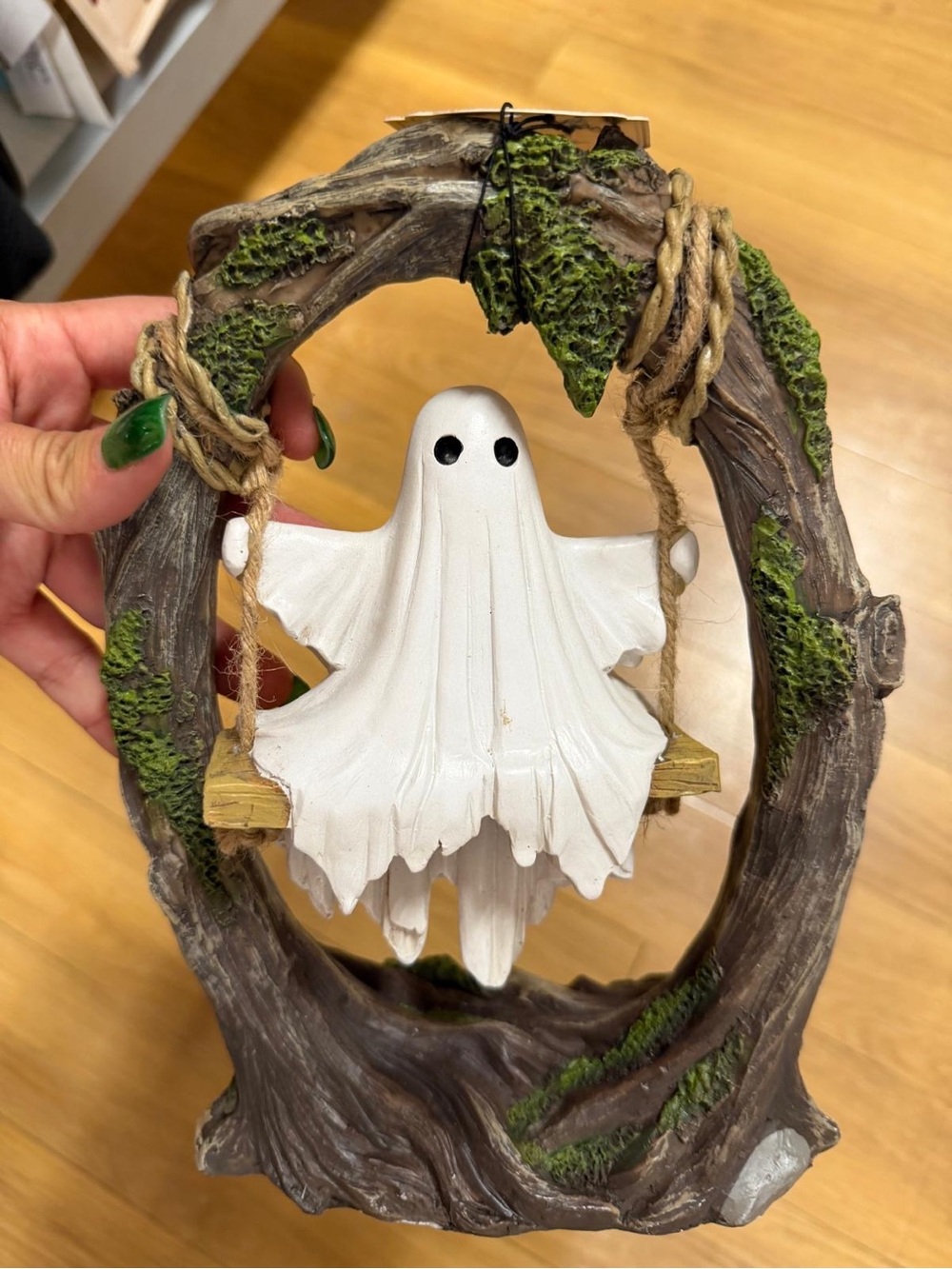 SWEET STREET Ghost on Tree Swing Halloween Tabletop Decoration NEW TIKTOK VIRAL
